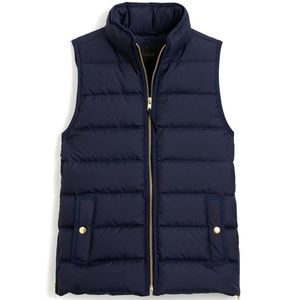 NEW! J. Crew Down-Filled Mountain Puffer Vest - Deep Navy | Size XXSP